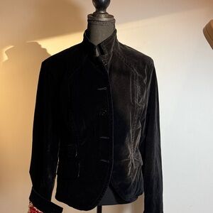 Lucky Brand Multicolor Floral Brown Jacket Lining